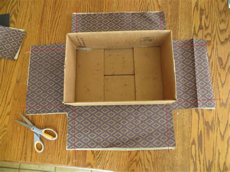 how to wrap a electrical box with fabric|how to cover a box.